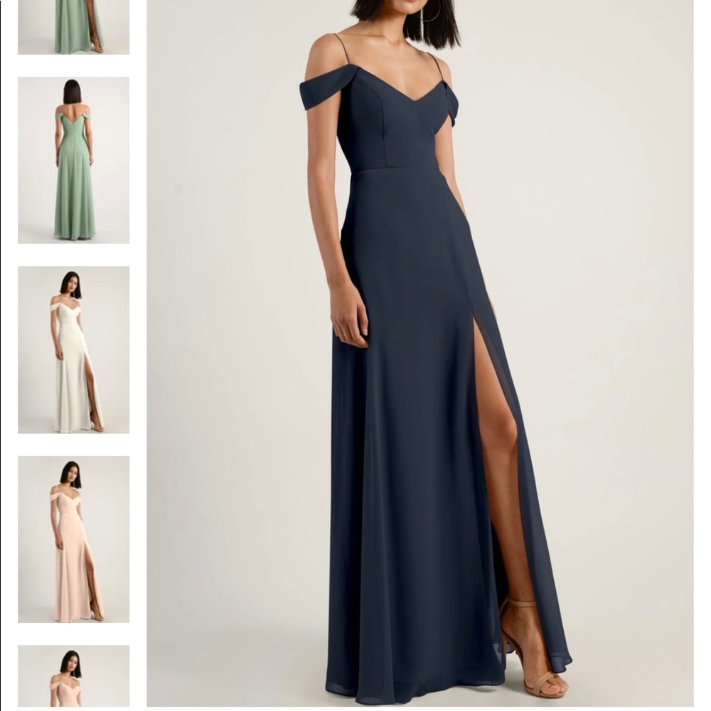 Jenny Yoo Priya dress in Navy - Picture 1 of 2